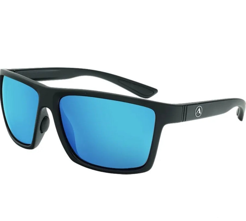 Fishing Legacy DANICA polarized sunglasses with dark tinted lenses and black frames, designed for outdoor fishing and sunny conditions.