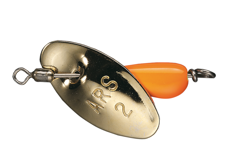Smith AR-S 1.5g spinner fishing lure with a single hook, designed for freshwater fishing, shown in the image.