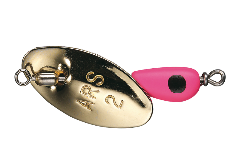 Smith AR-S 1.5g spinner with a single hook, designed for fishing and featuring a sleek, aerodynamic body for effective casting.