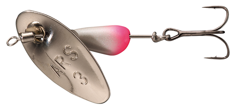 Smith AR-S spinner in metallic finish with smooth spinning blades, designed for handheld use and easy grip.