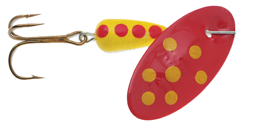 Panther Martin Spinner lure with shiny blade and colorful body, designed for freshwater fishing.