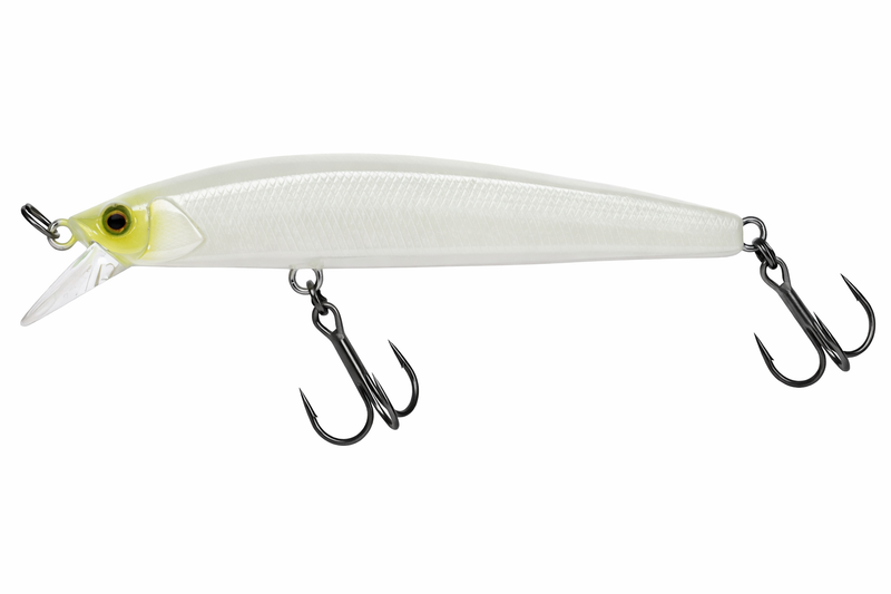 Jackall RERANGE 95SP wobbler fishing lure with a sleek bone color finish, designed for freshwater and saltwater fishing.