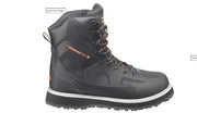 Daiwa D-VEC Wading Boots showing durable waterproof construction, sturdy sole, and ankle support for fly fishing or river wading.