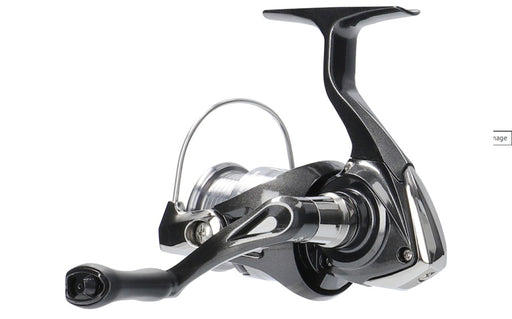 Daiwa 26 Crossfire LT spinning reel with black and silver design, featuring ergonomic handle and spool for smooth fishing performance
