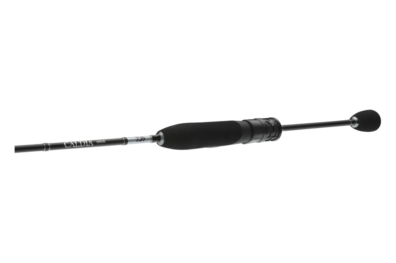 Daiwa Caldia Nanojig UL fishing rod with lightweight design and graphite construction, suitable for ultralight jigging techniques.