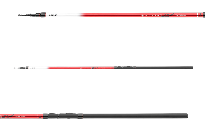 Daiwa Ninja x Bolo fishing rods displayed side by side, showcasing their sleek design and durable build for freshwater fishing.